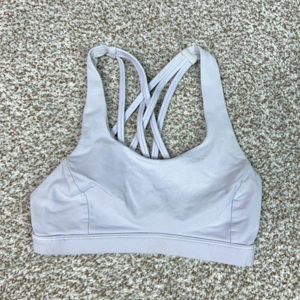 Lululemon Sports Bra Womens Extra Small Purple Free to Be Serene Bra Yoga Gym